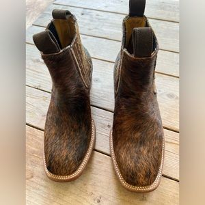 Stiefeld Hair on Hide Aurora womens ankle boot. Size 7-1/2